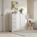 Xbro AP67 szafka kuchenna stojąca 81 x 30 x 83 cm – 4 szuflady, 2 drzwi, biała