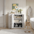 Xbro AP67 szafka kuchenna stojąca 81 x 30 x 83 cm – 4 szuflady, 2 drzwi, biała