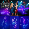 YMLUKzun skaner laserowy RGB DMX512 z pilotem – efekt świetlny