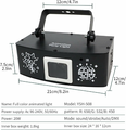 YMLUKzun skaner laserowy RGB DMX512 z pilotem – efekt świetlny