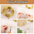 Yoosso drut jubilerski aluminiowy 2 mm x 30 m – złoty