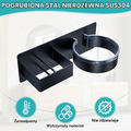 YYBO uchwyt ścienny na suszarkę i prostownicę, samoprzylepny – zdjęcie 3