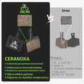 Zacro - ceramiczne klocki hamulcowe do rowerów tarczowych, 4 pary – zdjęcie 3