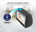 Zagłówek LCD poduszka DVD HDMI USB 10.1" widok płyty