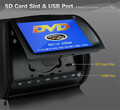 Zagłówek Multimedialny LCD 9 cali HD DVD 2szt widok sd