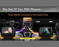 Zagłówek multimedialny LCD 9 cali HD DVD widok z tyłu dvd