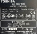 Zasilacz Toshiba PA2484U 40W 15V 2,7A 6,4x4,0 mm widok etykiety