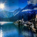 Zestaw filtrow ND i pierscieni fotograficznych 67mm Andoer ND2-ND8 widok efektu 1