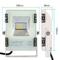 Zewnętrzna lampa oświetleniowa LED Ledmo KW820N 10W widok z wymiarami