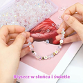 Zocipro koraliki do sutaszu – kryształowe rondelle 4/6/8 mm, 1000 szt., przezroczyste