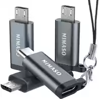 Adapter konwerter Micro USB na USB C z brelokiem NIMASO