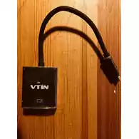 Adapter przejściówka VTIN 17J11 HDMI USB-C widok z przodu.