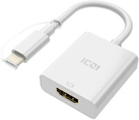 Adapter USB-C do HDMI ICZI 4K MacBook Pro 2018 2019 iMac Samsung widok z przodu