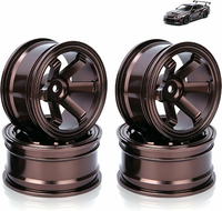 Agatige Piasty koła RC 12 mm aluminium – 4 szt. do modeli 1/10