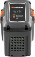 Akumulator Gardena BLi-40/160 40V max Li-Ion do kosiarki widok z boku
