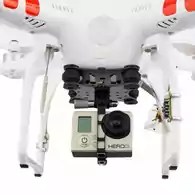 Aluminiowy uchwyt mocujący kamerę do drona GoPro 2 3 FPV UL34200 widok zamontowanej kamery