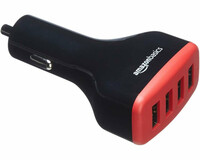 Amazon Basics 4-portowa ładowarka samochodowa USB 