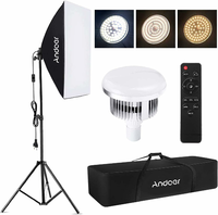 Andoer Zestaw oświetleniowy LED 85 W - softbox 50x70 cm z pilotem