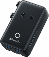 Anker Nano adapter podróżny 5w1, 4 porty USB, ponad 200 krajów, czarny