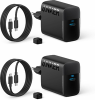 Anker zestaw 2x ładowarka USB-C 45 W + kabel 1,5 m, czarna