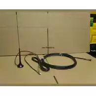 Antena magnetyczna dookólna 13dB +kabel widok z kablem fme widok z przodu