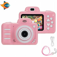 Aparat cyfrowy kamera dla dzieci eNitro Baby 18 Mpx różowy