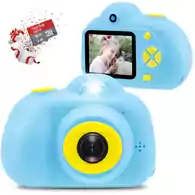 Aparat niebieska kamera cyfrowa dla dzieci HD 1080P ZOOM niebieski