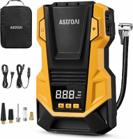 AstroAI ACAC3666YE – kompresor samochodowy 12 V i 230 V, 10,3 bara, żółty