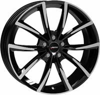 AUTEC ASTANA 18 cali 5x108 - felga aluminiowa 8J ET42, czarna polerowana