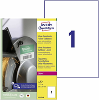 AVERY Zweckform L7917-40 folia samoprzylepna A4 – etykiety do zadrukowania, białe