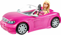 Barbie DJR55 – różowy kabriolet dla lalek z lalką Barbie w zestawie
