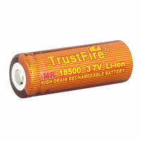 Bateria akumulator TrustFire IMR 18500 1100mAh widok z przodu