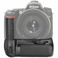 Battery Pack Grip Spash BG-2C Nikon D80 D90 widok z przodu