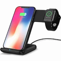 Bezprzewodowa ładowarka Qi 3.0 iPhone Apple Watch 2/3 widok z przodu