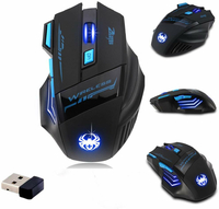Bezprzewodowa mysz dla graczy Zelotes F-14 2.4G widok z przodu