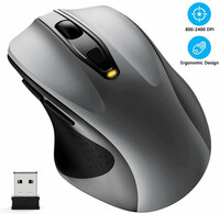 Bezprzewodowa mysz myszka WisFox WM001 USB widok z przodu