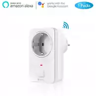 Bezprzewodowe inteligentne gniazdo Coosa WiFi Android iOS Amazon Alexa Google Home widok z przodu