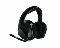 Bezprzewodowe słuchawki gamingowe Logitech G533 z mikrofonem wiodk od boku