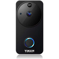 Bezprzewodowy dzwonek wideo WiFi Yinxn Smart HD widok z przodu.