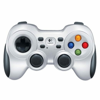 Bezprzewodowy kontroler pad gamepad Logitech F710 widok z przodu