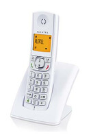 Bezprzewodowy telefon stacjonarny Alcatel F570 Voice Duo widok z przodu