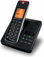 Bezprzewodowy telefon stacjonarny Motorola CD211 widok z prawej strony 