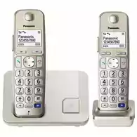 Bezprzewodowy telefon stacjonarny Panasonic KX-TGE212 widok z przodu
