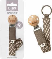 BIBS Pleciona zawieszka do smoczka - Dark Oak/Vanilla