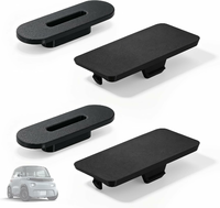 BlitzPro osłony zaślepki otworów drzwi do Citroën AMI, Opel Rocks-e i Fiat Topolino – 4 szt., czarne