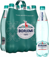 Borjomi naturalna woda mineralna gazowana 6 x 1 l – butelki PET z Gruzji