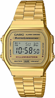 Casio A168WG-9EF Vintage - zegarek unisex cyfrowy, złoty
