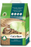 Cat's Best Sensitive – roślinny żwirek zbrylający dla kotów, 20 l (7,2 kg)