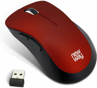Cicha mysz bezprzewodowa New Way ON-MO-A5RE USB widok z przodu