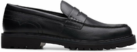Clarks Berwick Lo – skórzane mokasyny męskie, czarne